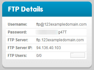 ftp login information